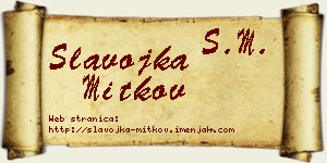 Slavojka Mitkov vizit kartica